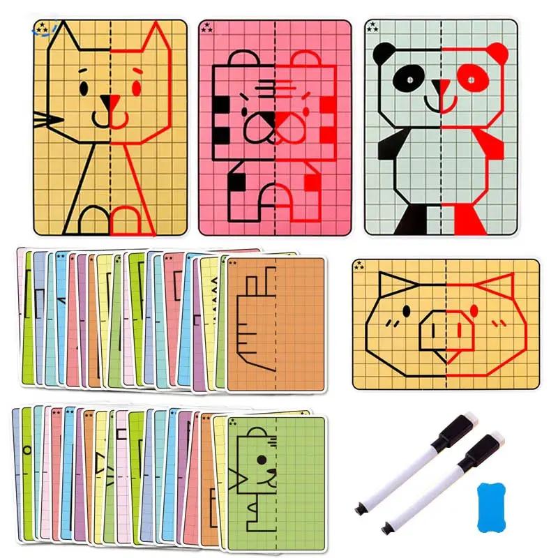 Le jouet de dessin symétrique à grille pour enfants de 30 pages se concentré sur les motricité fine,