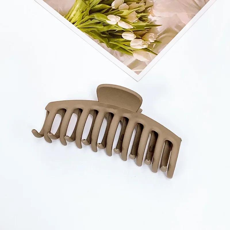 Lot de 1/2/3/4/6 grandes pinces à cheveux géométriques pour femmes, épingles à cheveux croisées mate