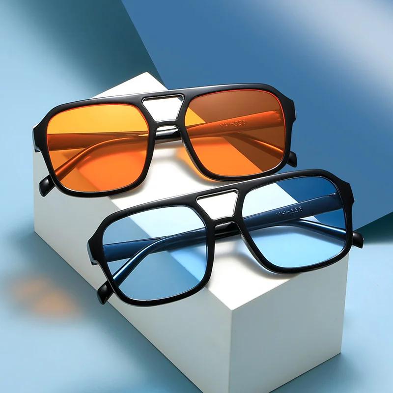 style adulte, lunettes de soleil, carré Double nouveau faisceau version coréenne personnalisée, lune