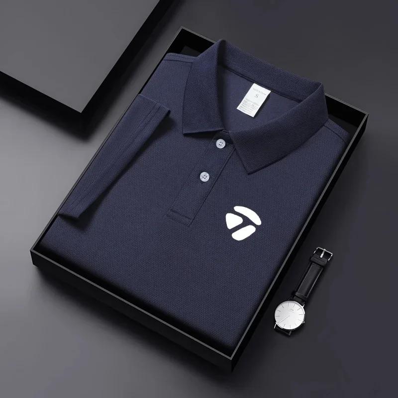 T-shirt décontracté à manches courtes et col revers pour homme, idéal printemps-été, style sport gol