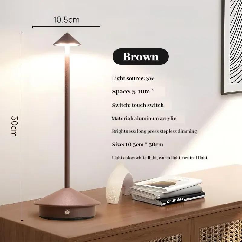 Lampe LED tactile aste de type C, lampe de table créative, adaptée à la salle à manger, à l'hôtel, a