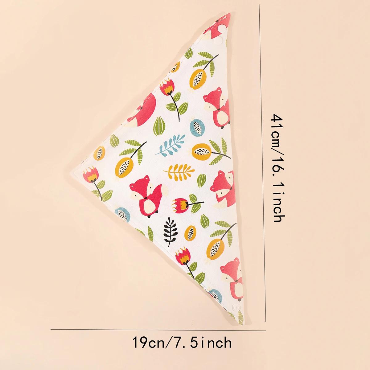 5 pièces bébé salive serviette Triangle écharpe pur coton Bandana imperméable bavoirs nouveau-né gar