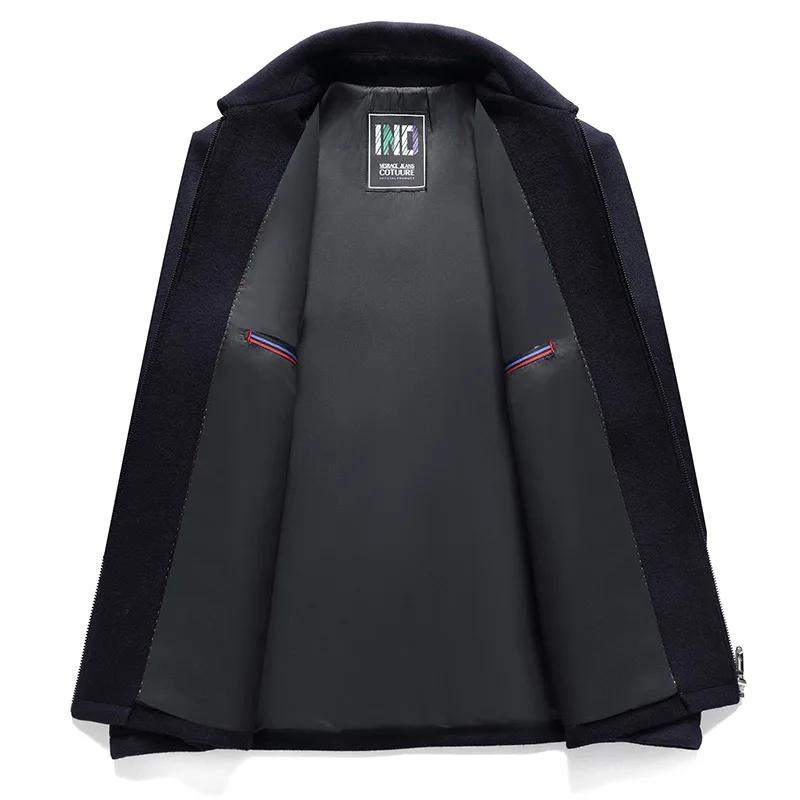 Veste de direction en laine pour hommes, haut de gamme, à la mode, cool, polyvalente, tendance et dé