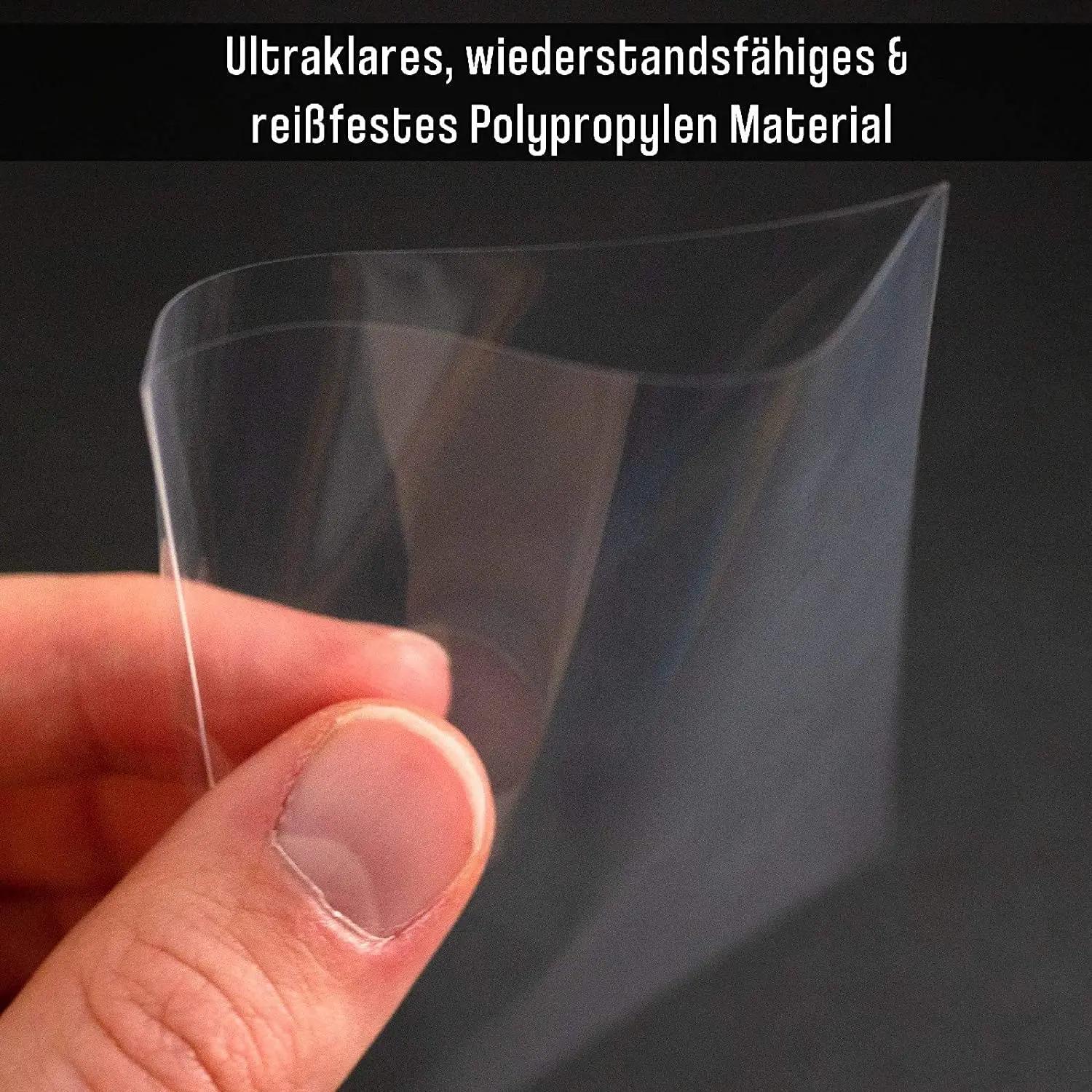 100 pochettes transparentes pour cartes, adaptées aux jeux de cartes TCG, protection pour cartes Pok