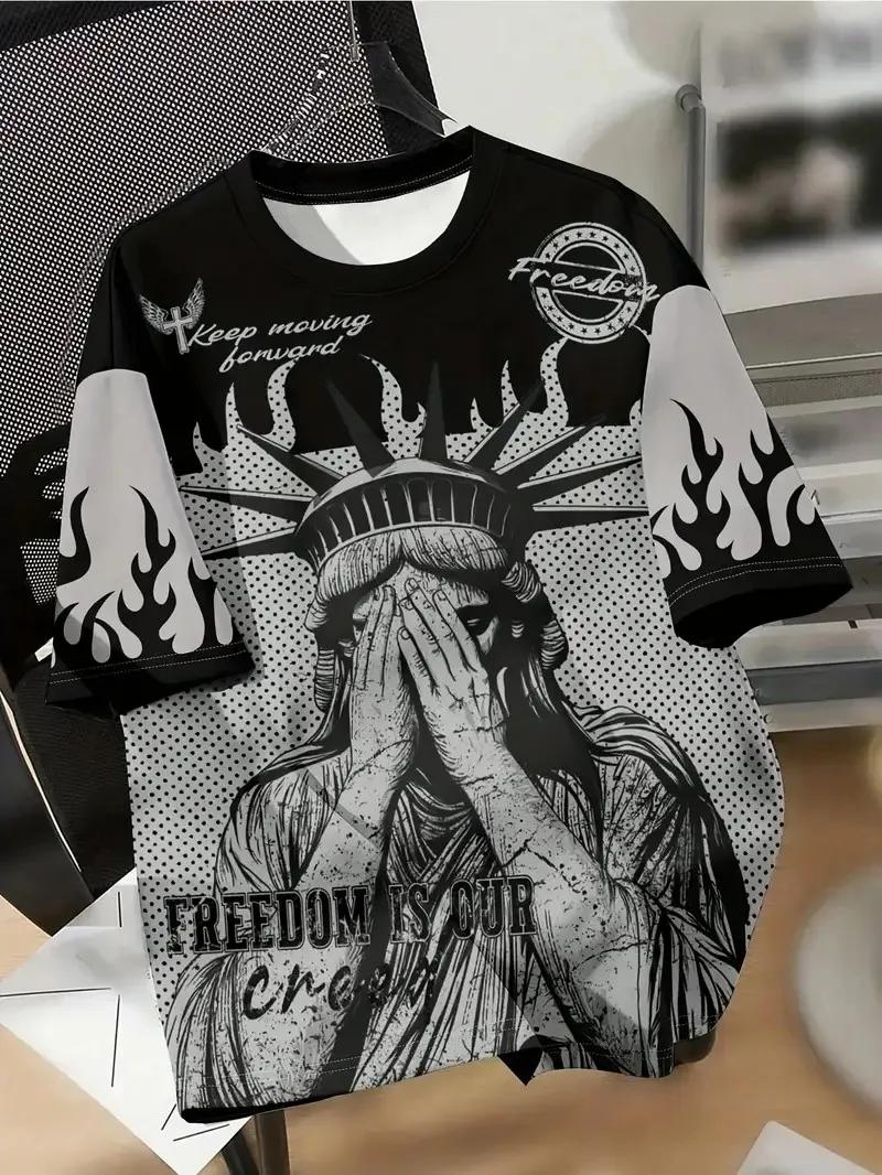 Le T-shirt pour hommes imprimé en 3D pour l'été de 2025 est un best-seller pour le sport, le fitness