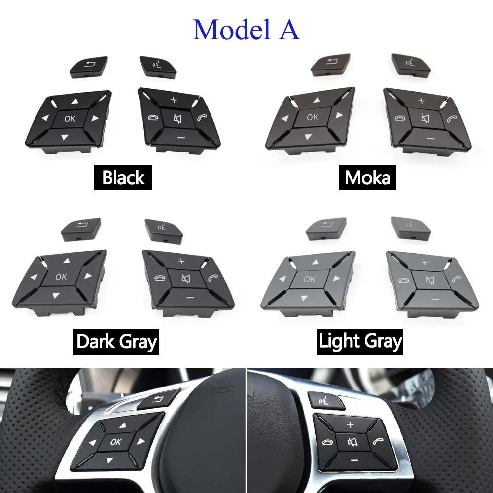 Joli de commande de couverture de volant de voiture, bouton multifonctionnel pour Mercedes Benz C E