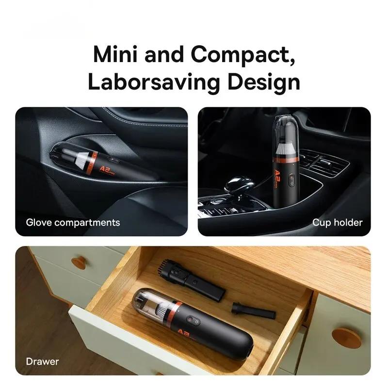 Baseus aspirateur de voiture Mini aspirateur automatique à main 6000Pa aspiration puissante soufflag