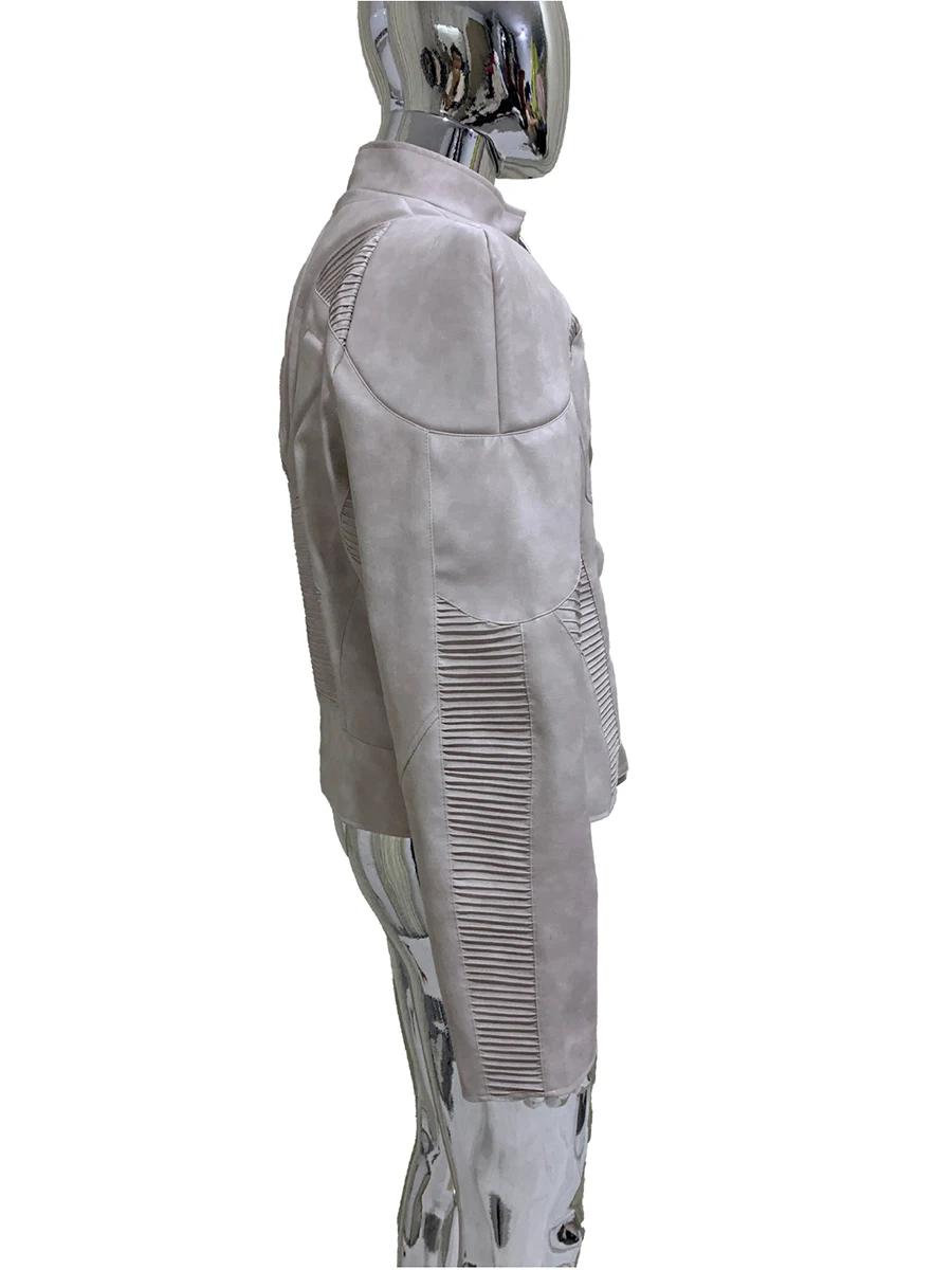 Veste en cuir Pu pour hommes, Cool, en détresse, exosquelette, épaulettes, luxe de styliste, vêtemen
