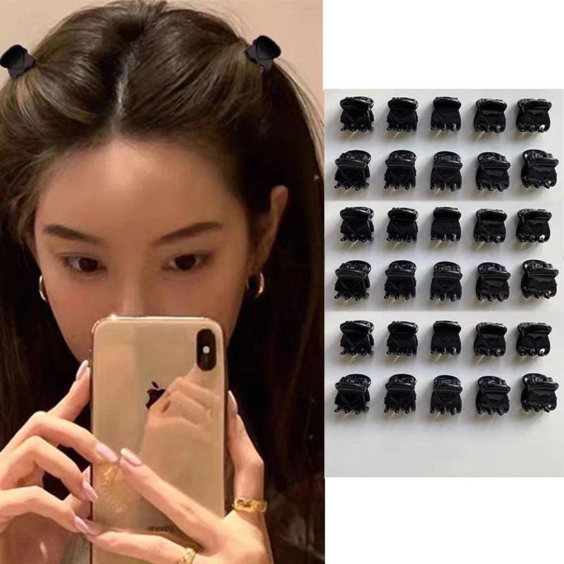 Petite pince à cheveux noire pour femmes et filles, ornement de cheveux, Mini pince à cheveux, acces