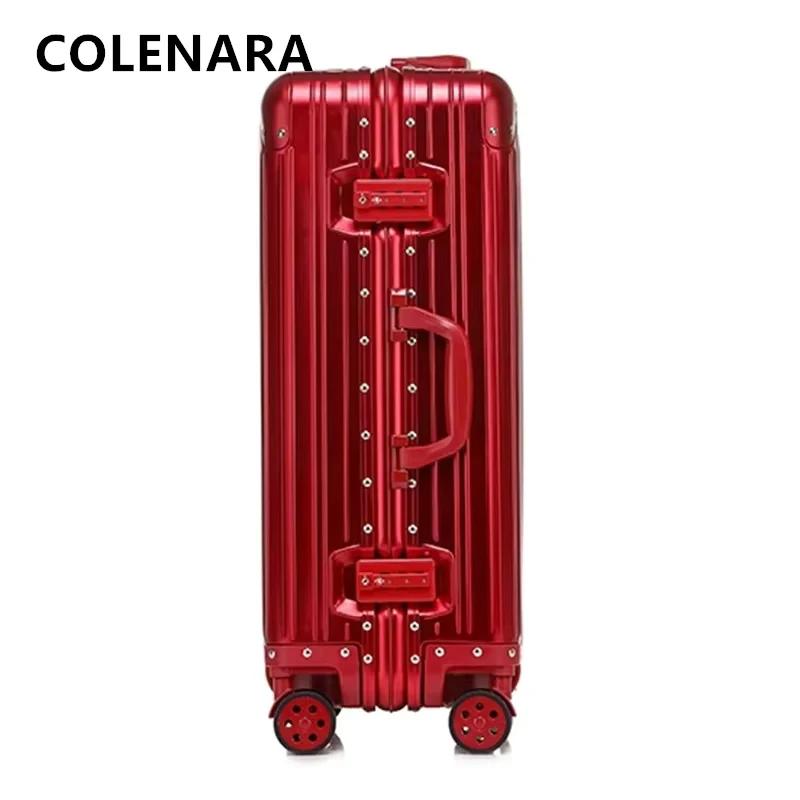 COLENARA valise de cabine valise à bagages de grande capacité 20 "boîte d'embarquement tout en alumi