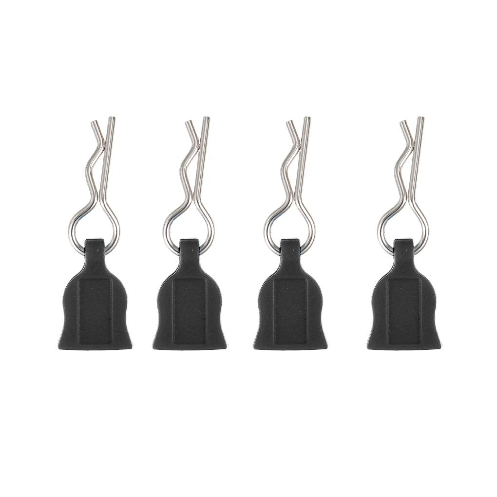 Coque de voiture en métal de type R, 4/12 pièces, Clips fixes, broche avec languette pour Axial SCX1