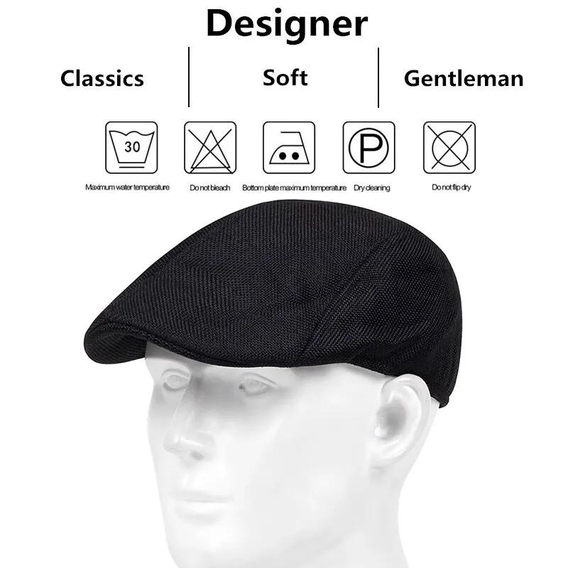 Casette solide pour hommes, chapeaux de Golf décontractés en plein air, tendance de rue, printemps e