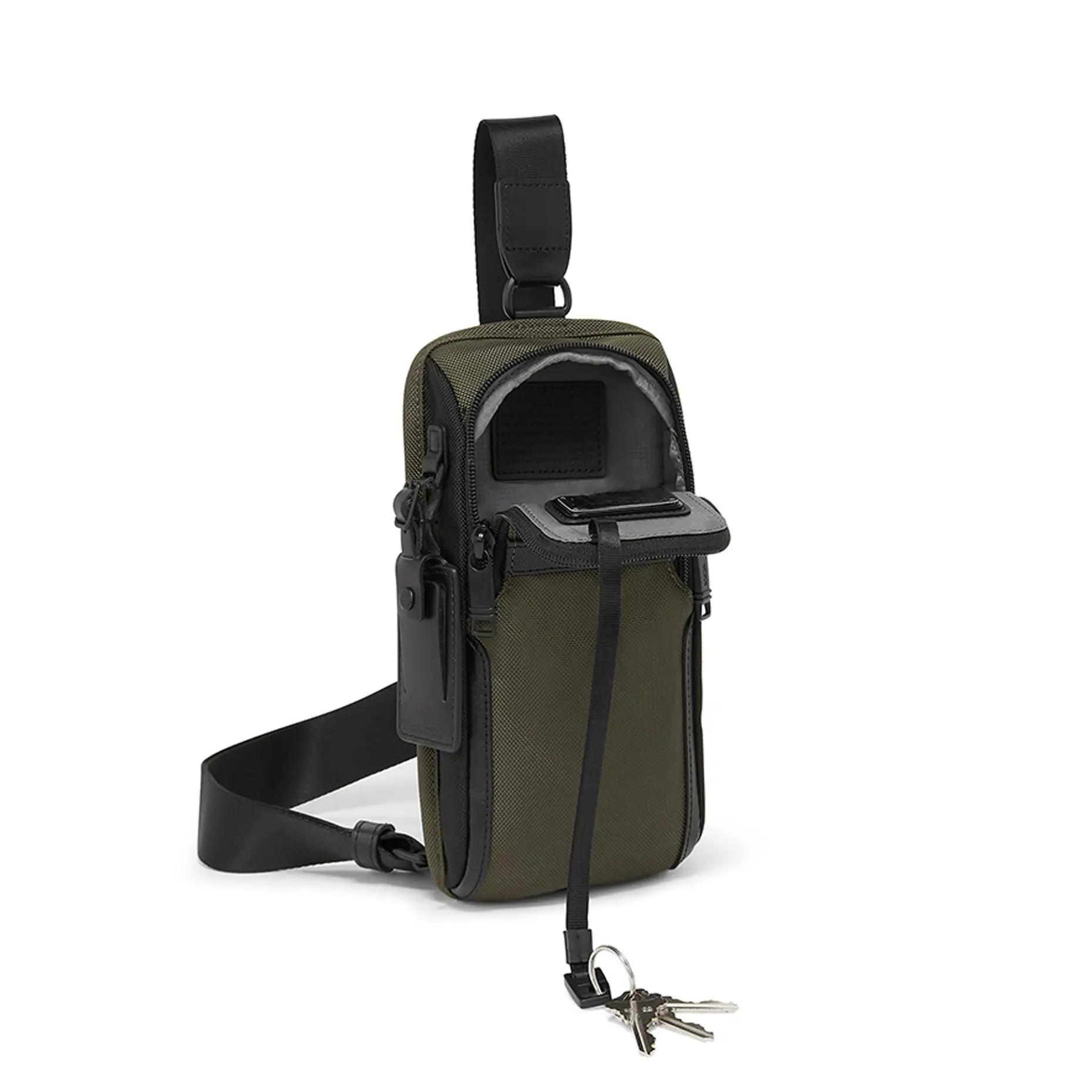 Sac à bandoulière pour hommes, sac de poitrine en nylon durable, multi-poches, sac de voyage d'affai
