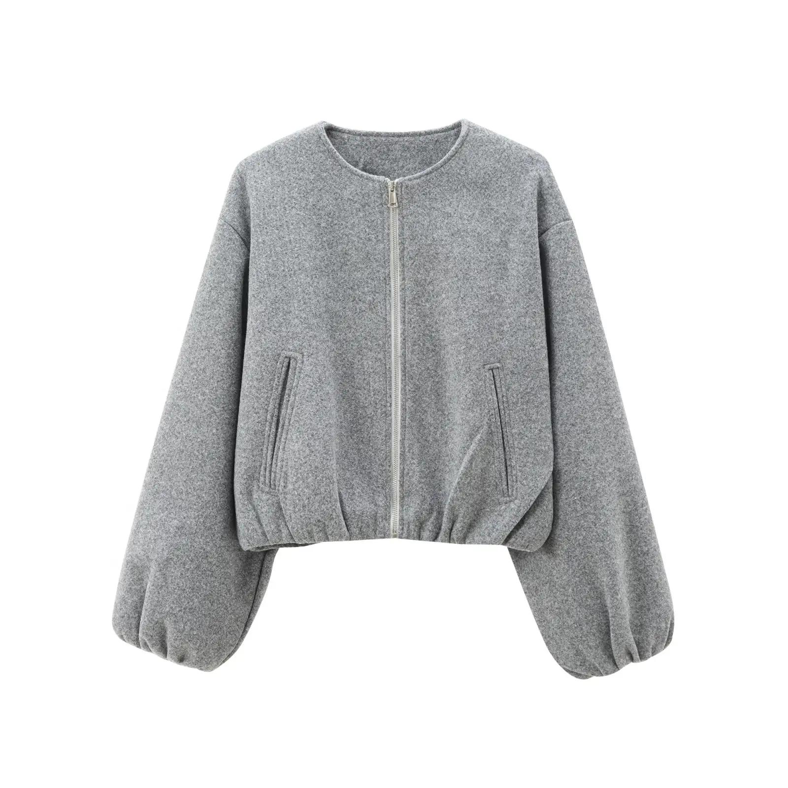 MUJER 2025 polaire Bomber vestes pour femmes doux fermeture éclair femme veste de sport à manches lo