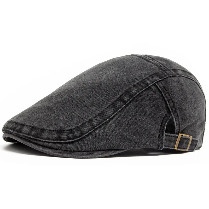 Offre spéciale Vintage peintre béret unisexe mode plat visière casquette décontracté automne rétro c