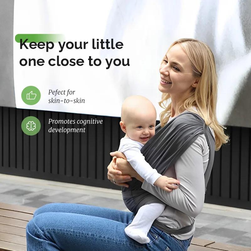 Sac à dos ergonomique pour bébé, écharpe pour nouveau-né avec sangles de sac à dos, Support en forme