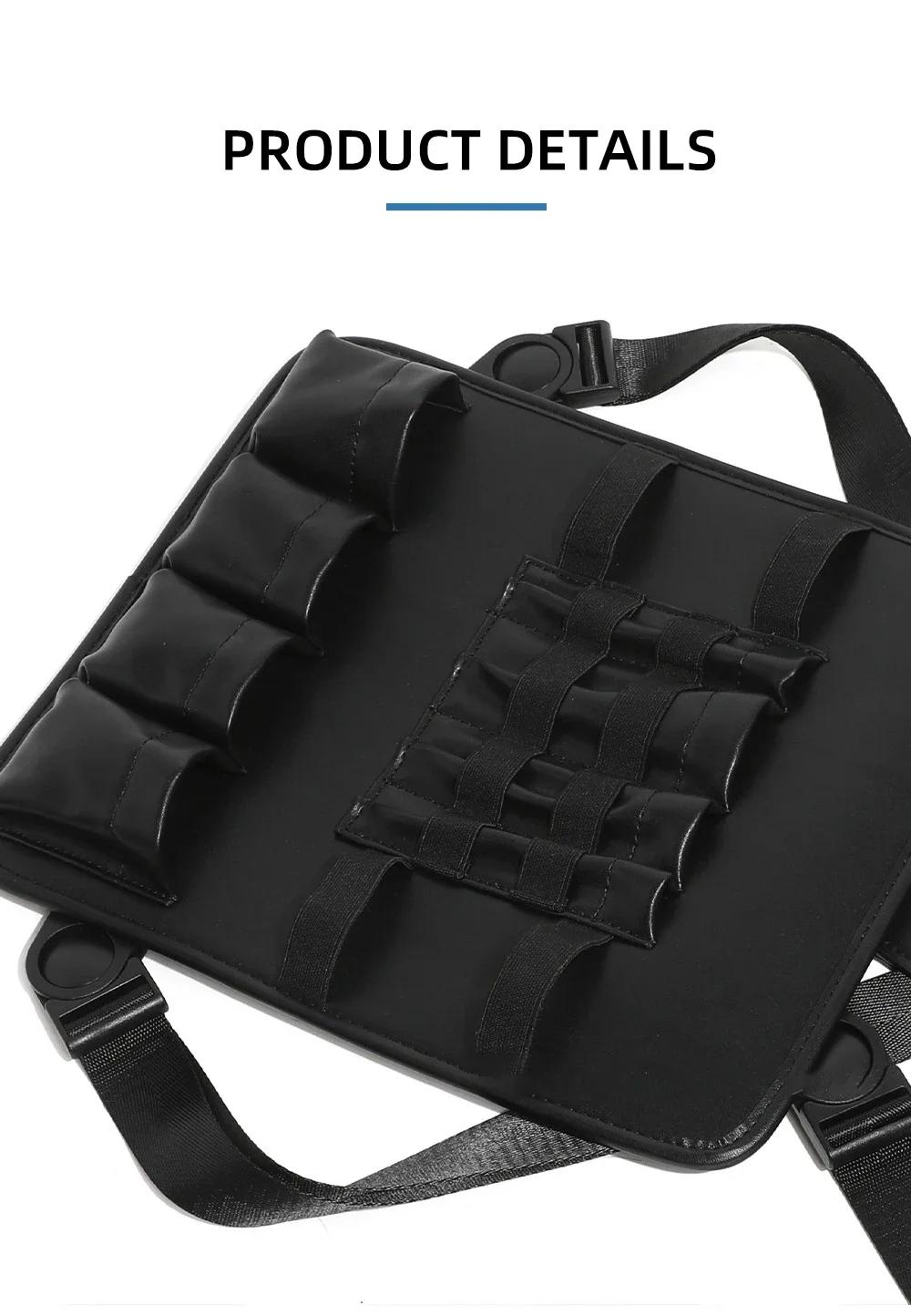 Kit d'outils multifonctionnels pour barbier professionnel, avec bandoulière, sac de poitrine, ciseau