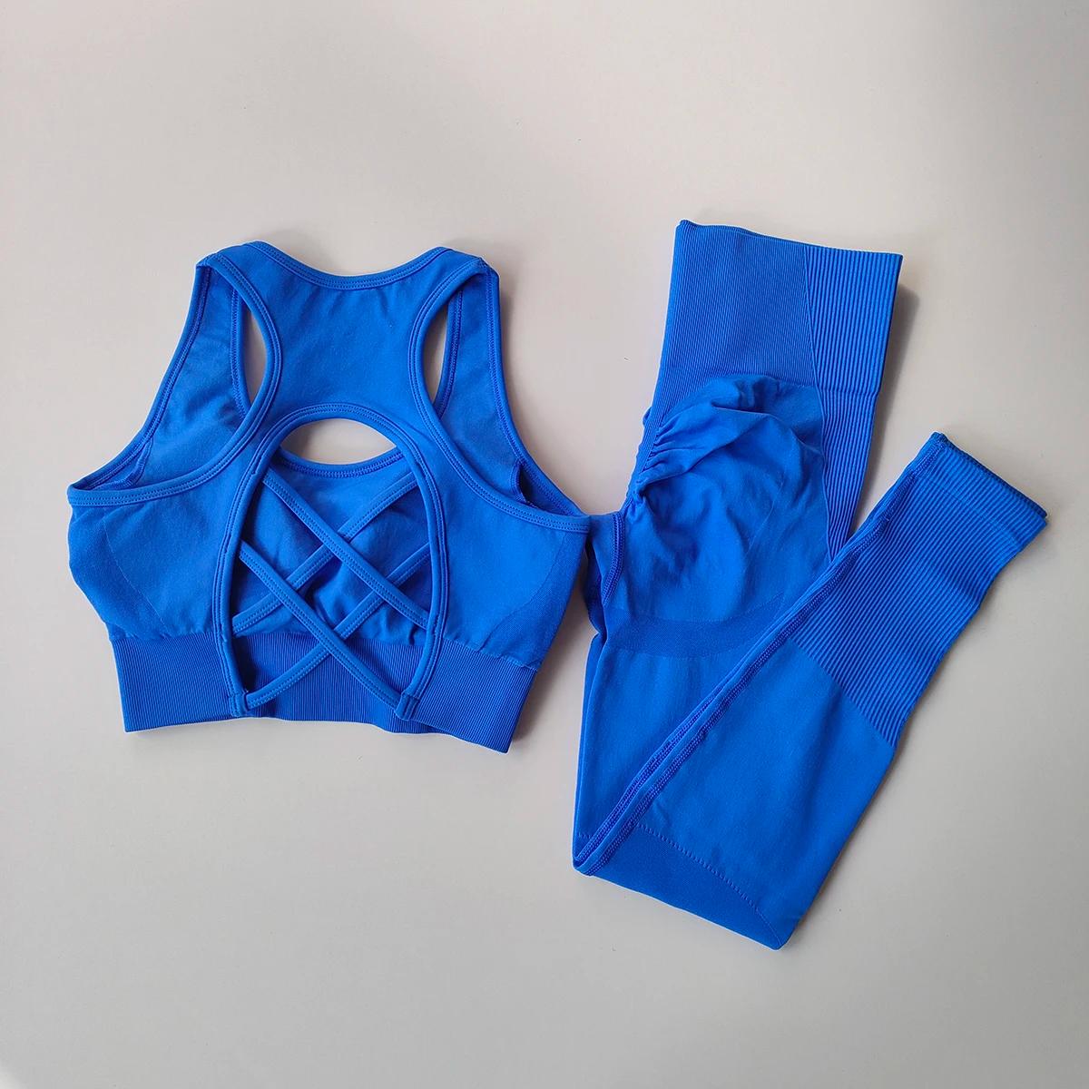 Survêtement pour femmes, combinaison de Fitness, ensembles de Yoga, vêtements de sport, soutien-gorg