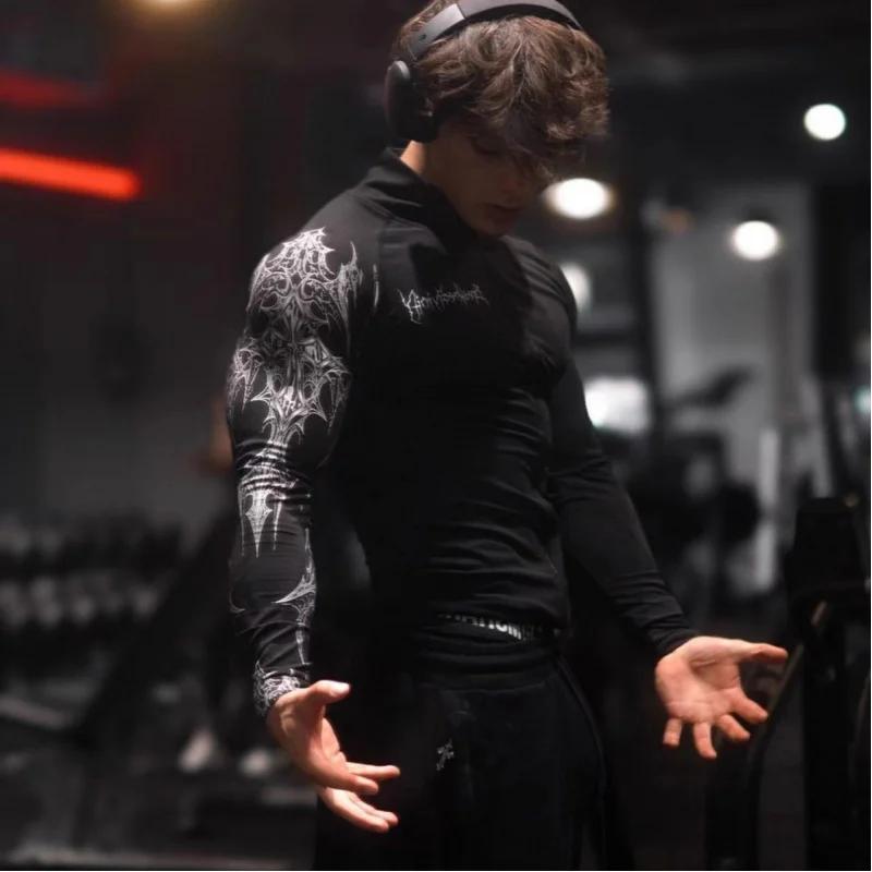 Veste imprimée à fermeture éclair grande taille pour hommes, vêtements de sport tendance de Style am