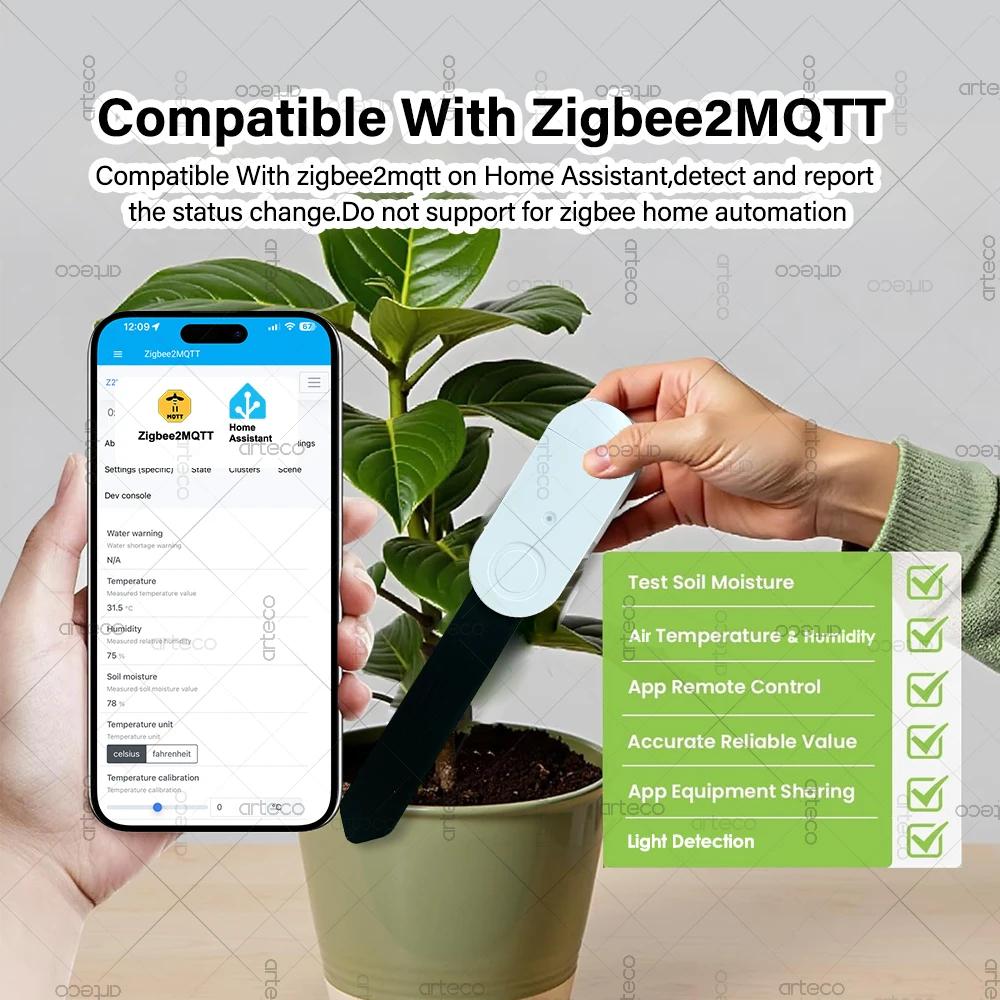 Zigbee – testeur de sol intelligent, compteur d'humidité et de température d'éclairage, capteur d'hu