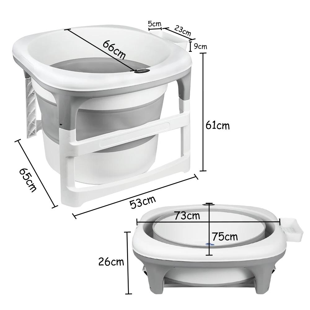 Baignoire pliante pour douche, bain chaud et glacé, autoportante, non gonflable, autonome, minimalis