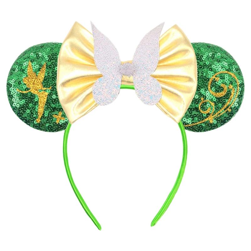 Nouveau Chic Mickey Mouse oreilles bandeau grand beau nœud paillettes bandeau femmes cadeau d'annive