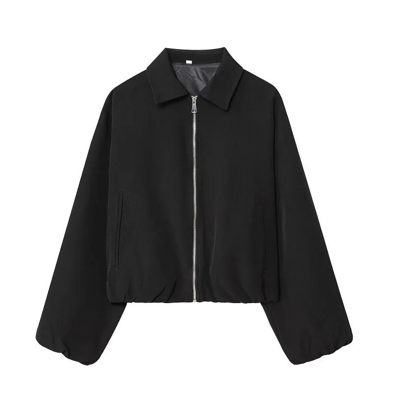 MUJER vestes bombardier bouffantes pour femmes fermeture éclair varsité veste courte femme Demi-sais