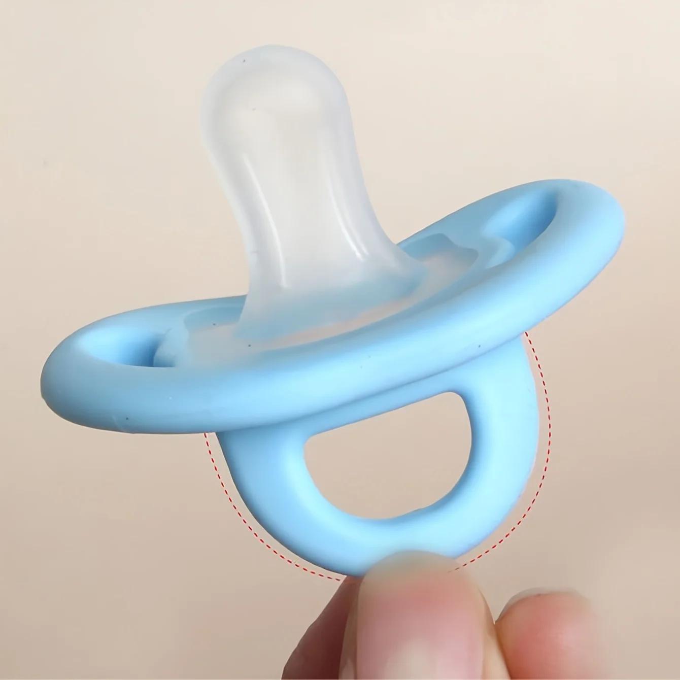 Sucette pour bébé en Silicone doux au toucher avec tétine pour le pouce, sucette pour nouveau-né, ca