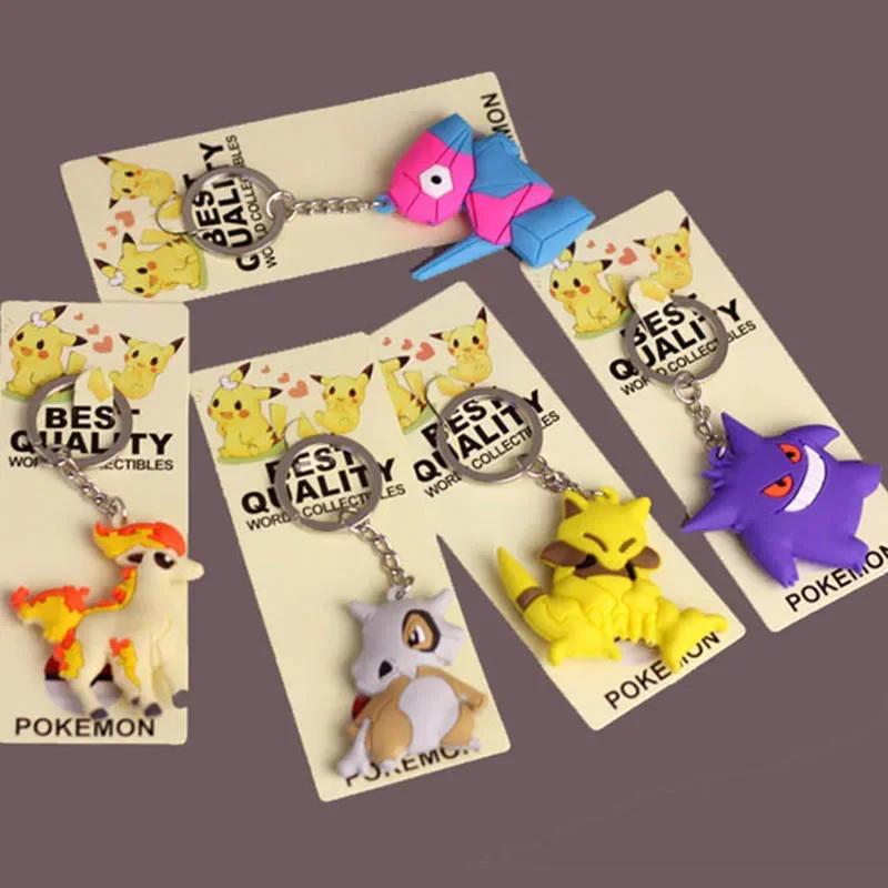 Porte-clés Pokemon Pikachu, jouet figurine d'action, dessin animé Kawaii, mode Charmander Psycanard,