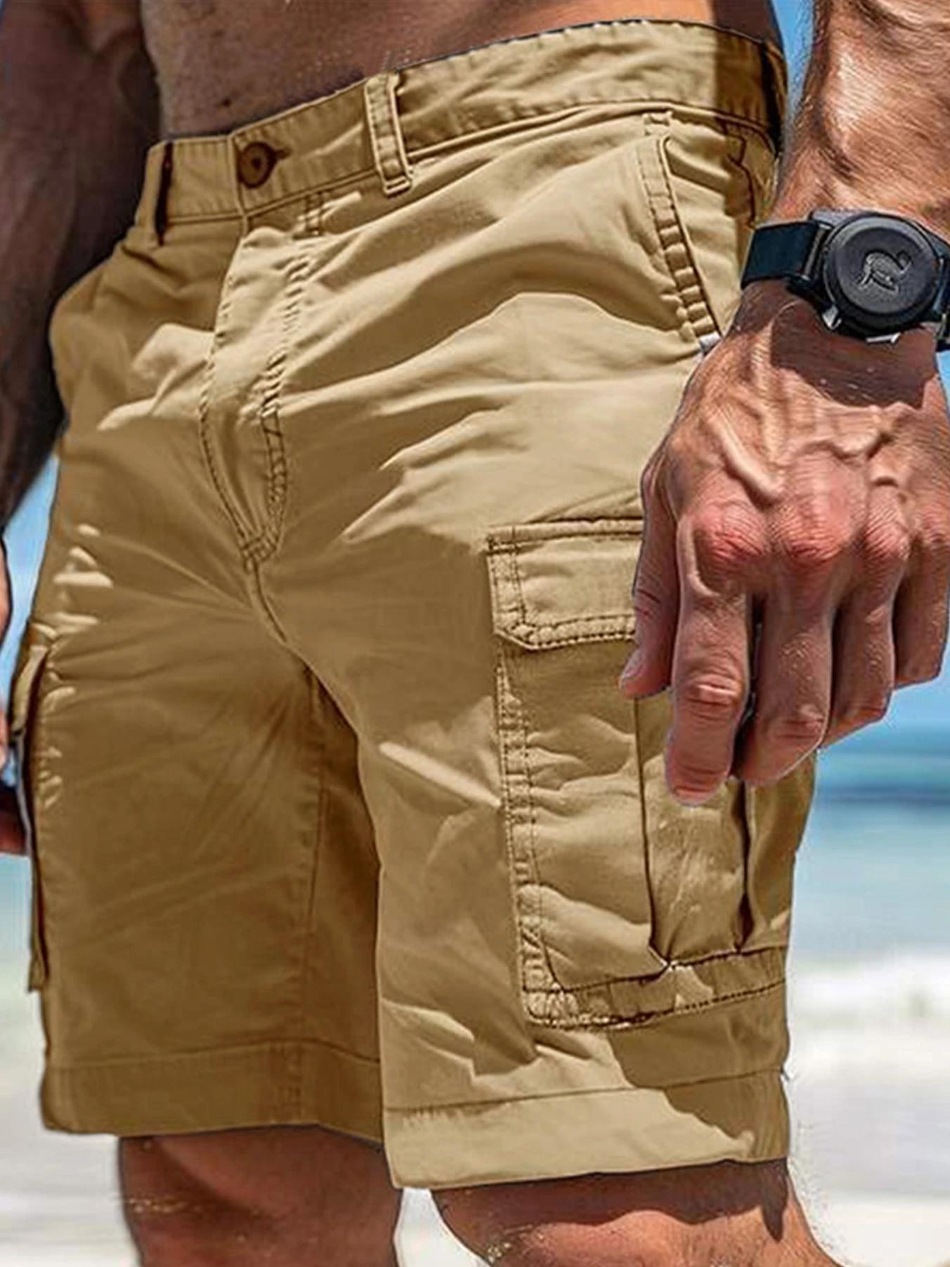 Pantalon de travail tactique pour homme - Shorts d'extérieur multi-poches de haute qualité, adaptés 