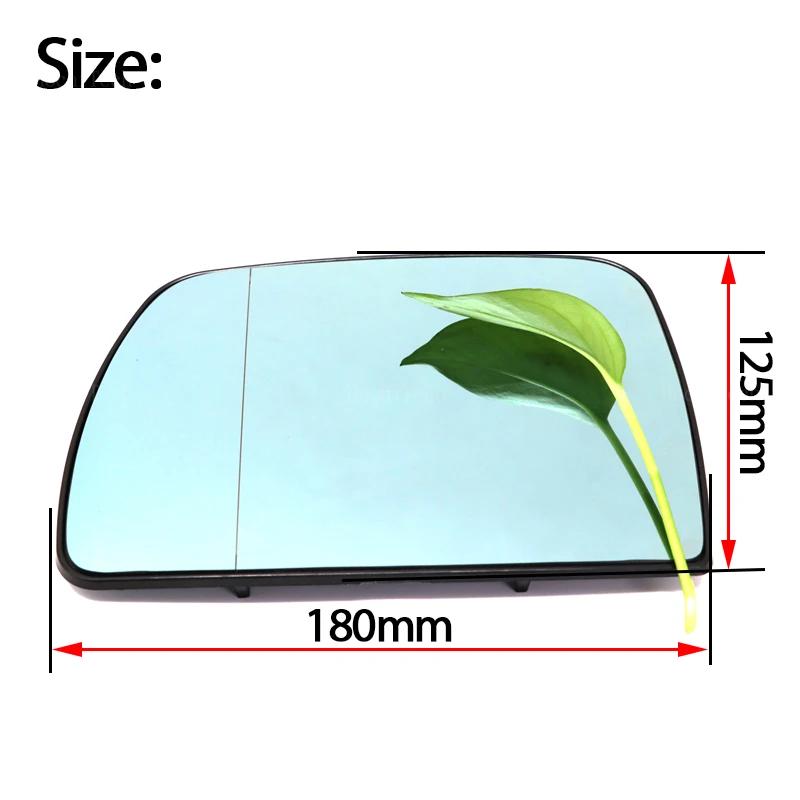 Rétroviseur d'angle en verre chauffant bleu côté gauche et droit pour BMW X5 E53 1999 2000 2001 2002