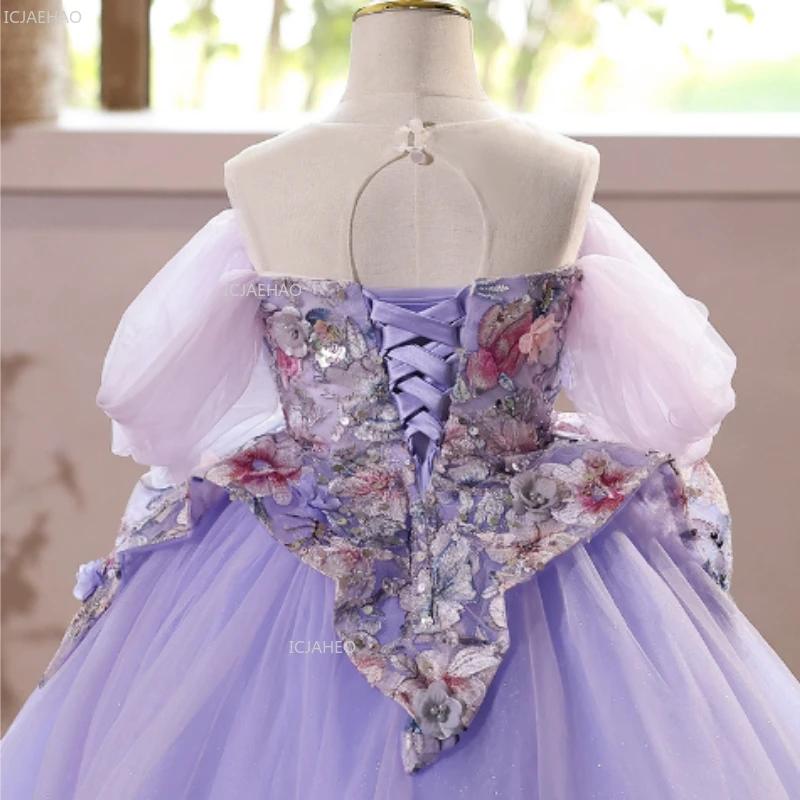 Robe de princesse pour filles, robe de soirée pour enfants, robe de cérémonie, tenue de célébration 