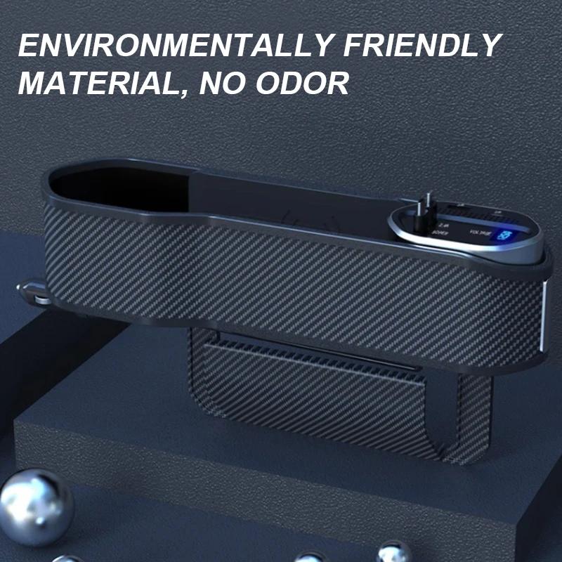 SEAMETAL – organisateur d'espace de siège de voiture à chargement sans fil, avec câble de Charge rap
