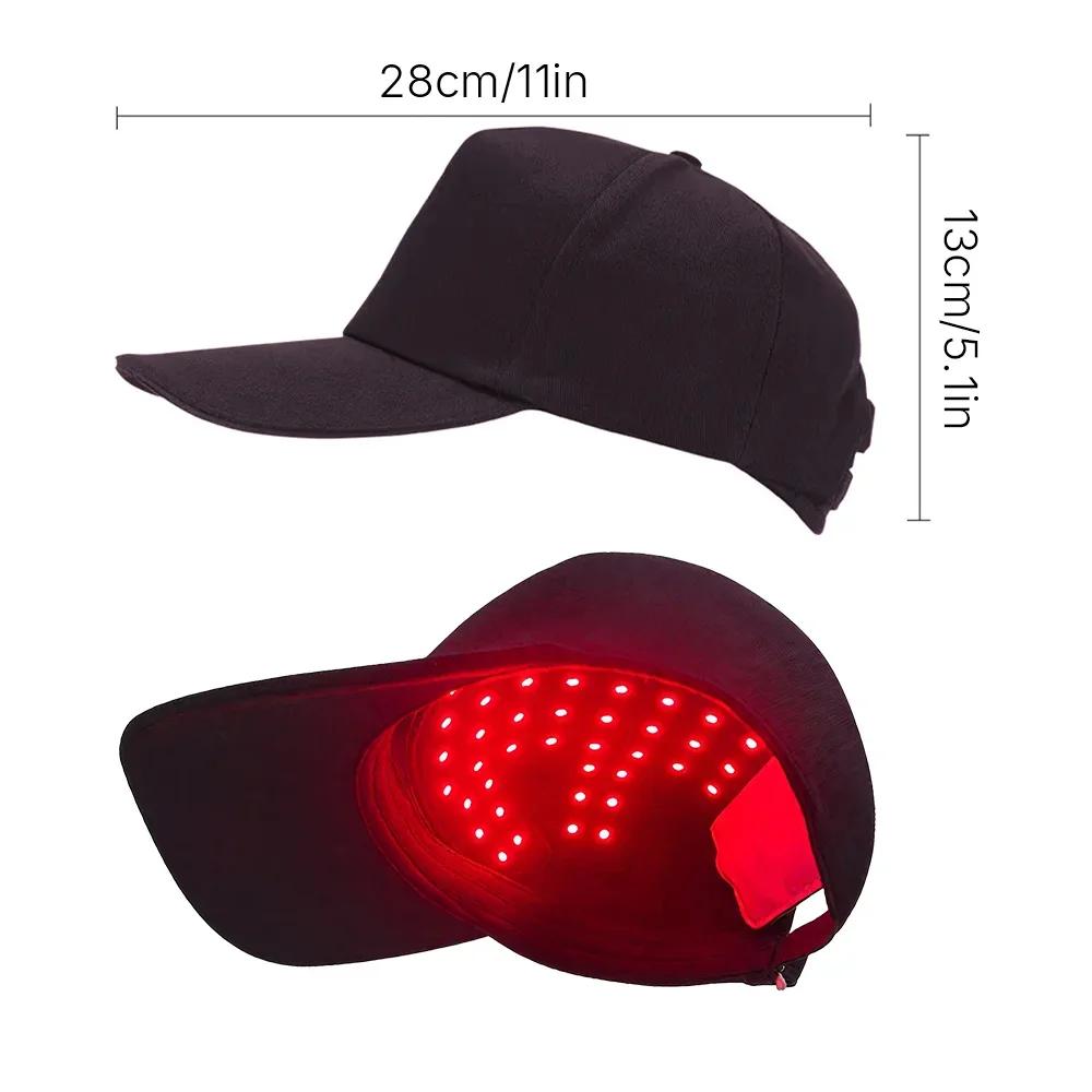 Casque de luminothérapie rouge pour la croissance des cheveux 46nm&660nm&850nm, 4 LED, coussin amovi