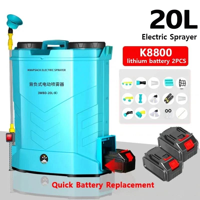 Pulvérisateur automatique à batterie au Lithium remplaçable de 20l, distributeur Intelligent de pest