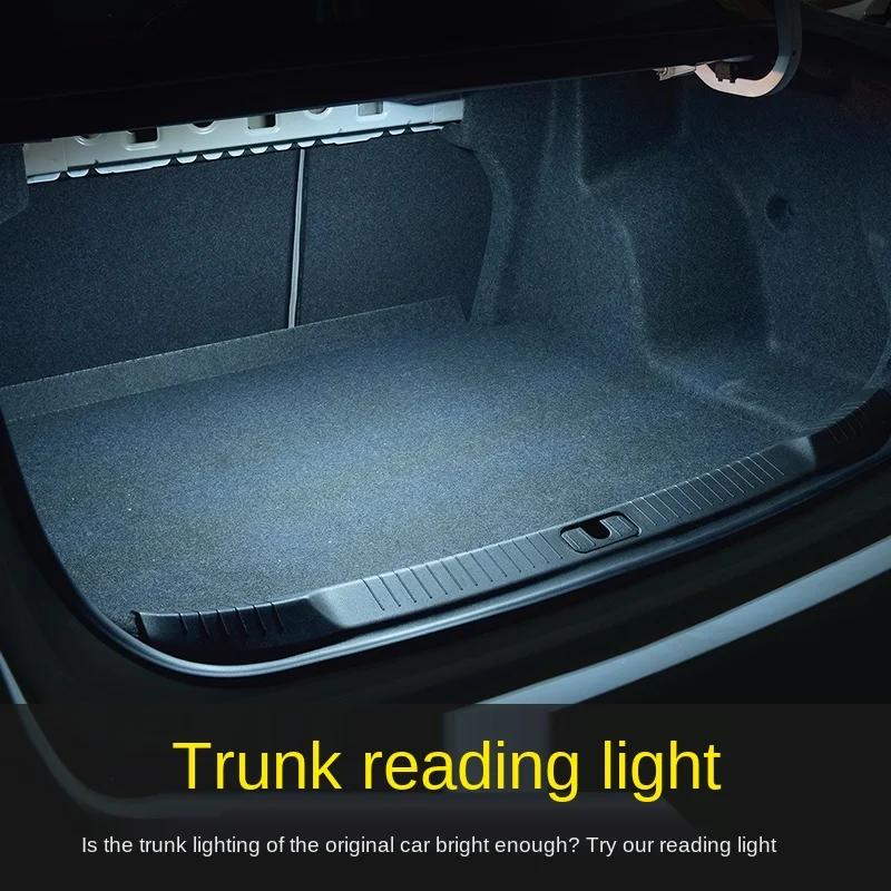 Plafonniers de voiture 10 LED veilleuse de lecture USB charge magnétique dôme lampe coffre lampe lum