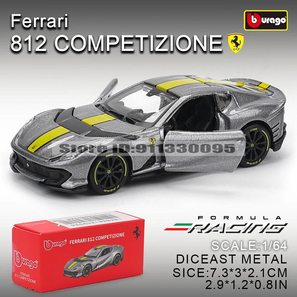 Bburago 1: 64 série Ferrari choix multiples SP3 812 ENZO F40 F12TDF SF90 458 modèle de voiture moulé