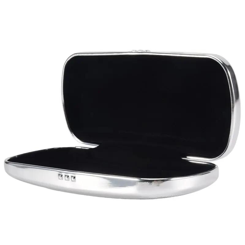 Étui à lunettes A95D, étui à lunettes à coque rigide en aluminium, boîte à lunettes rayée