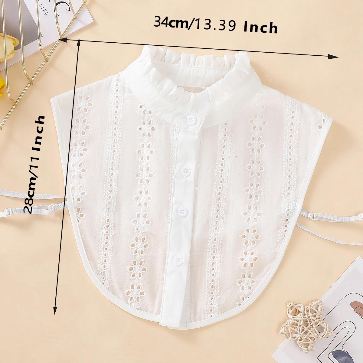 Faux col respirant ajouré pour femmes, col montant à la mode, professionnel décontracté polyvalent, 