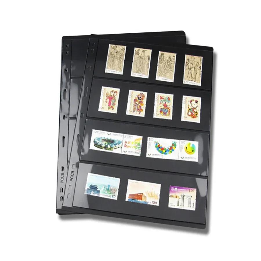 10 pièces/lot timbres Notes lignes grille PVC page de timbre album feuilles mobiles inners de timbre