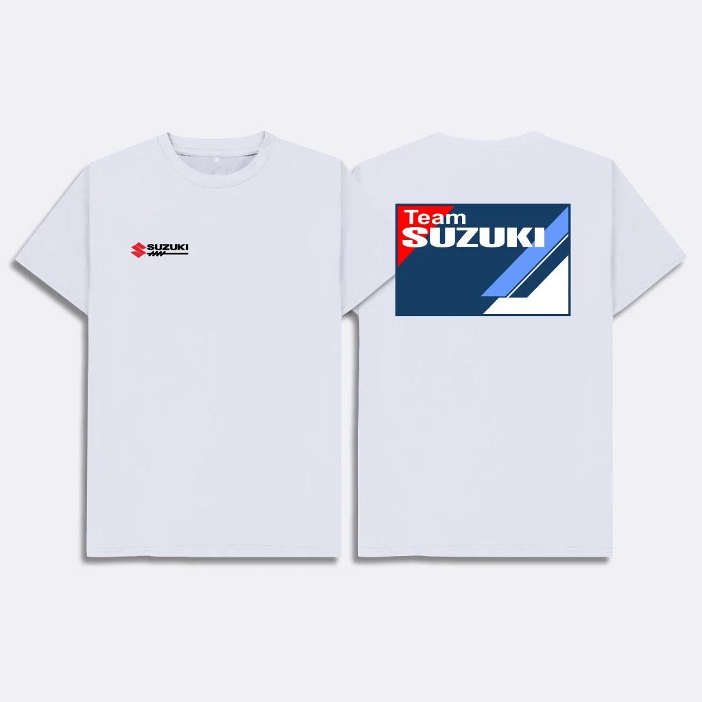 T-shirt tendance pour homme en coton 100% avec imprimé voiture Suzuki 2026, idéal pour l'été, le quo