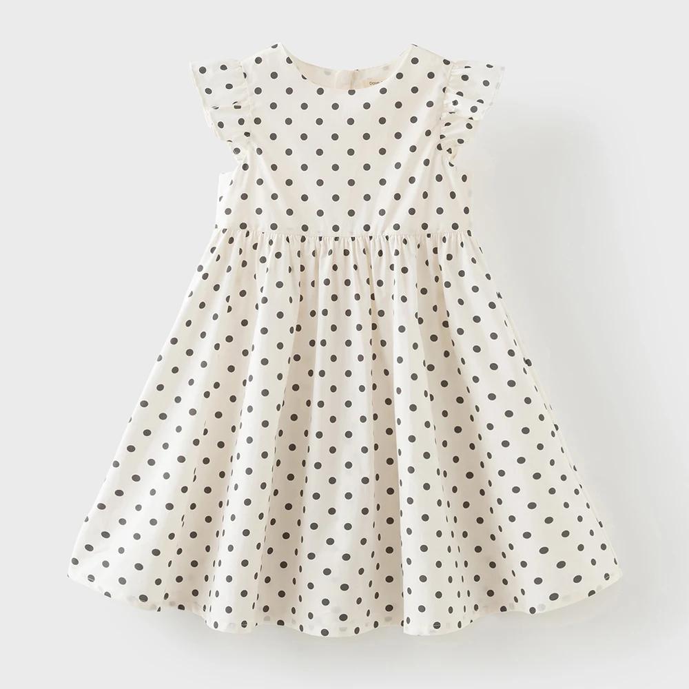 Robes d'été pour filles Dave Bella, robes de princesse pour enfants de 7 à 13 ans, imprimées à pois,