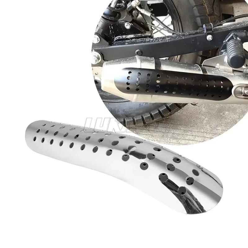 Couvercle de bouclier thermique universel pour tuyau d'échappement de Moto, protection de silencieux