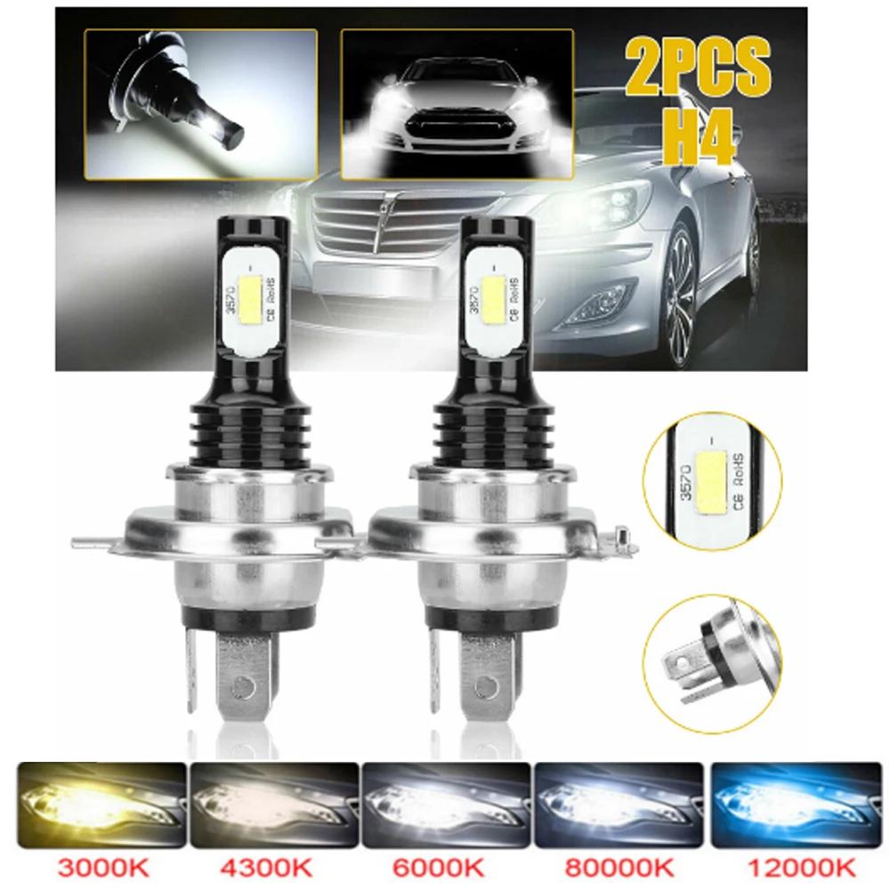 2Pcs CSP H4 H7 LED Ampoules Phare H11 H8 H9 Voiture Brouillard Lumière 9005 HB3 9006 HB4 H1 H3 H16JP