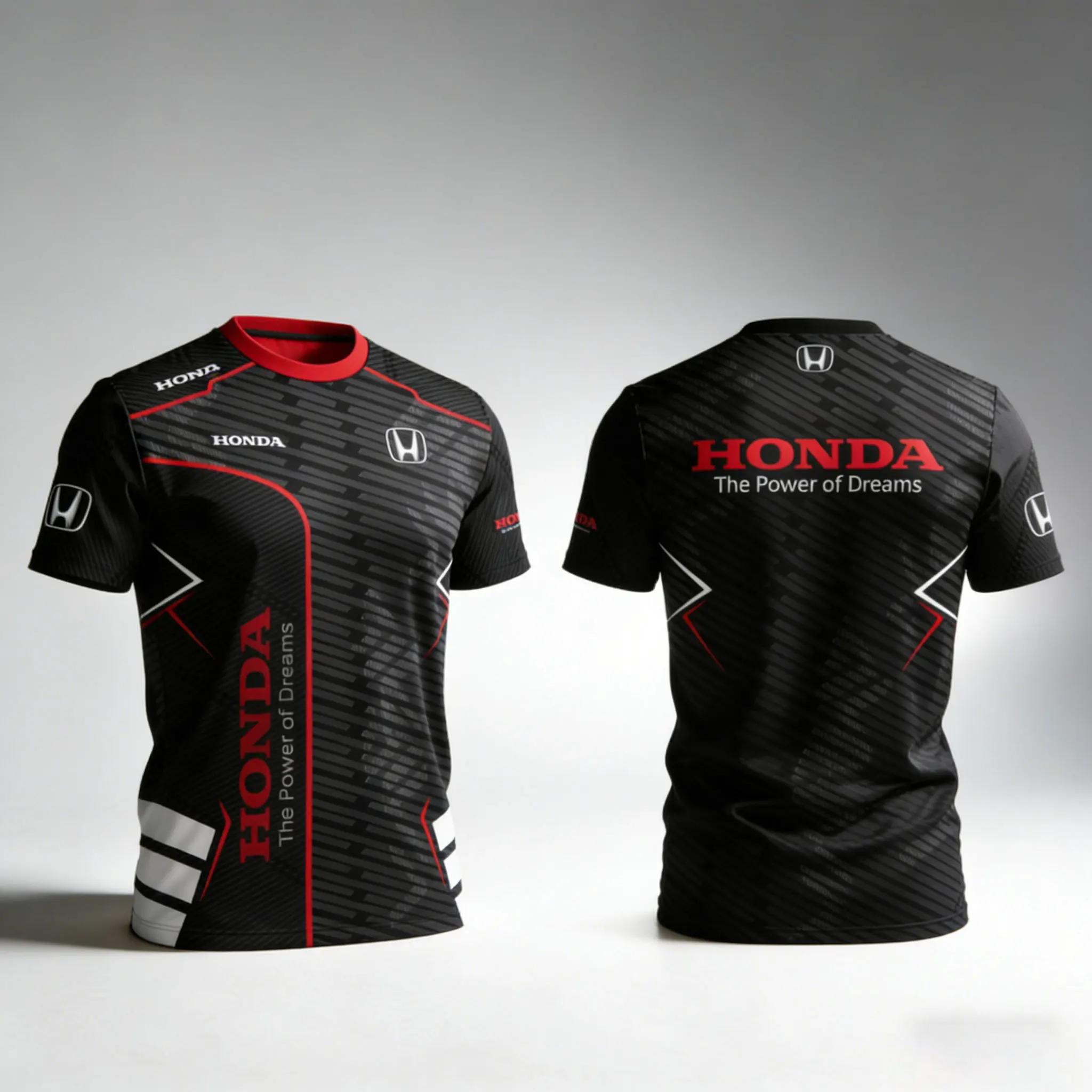 T-shirt de course HONDA, équipe de course Honda, T-shirt environnant, sport, Fitness, activités de p