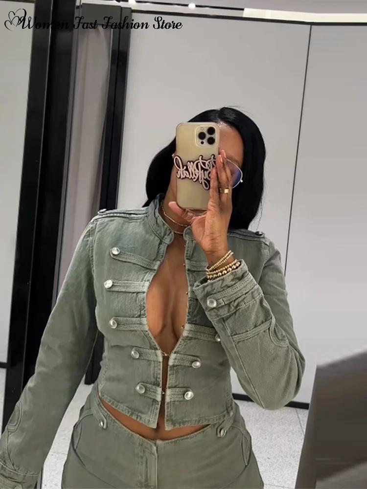 Ensemble vintage manteau simple boutonnage et short, nouvelle collection printemps 2026, veste en je
