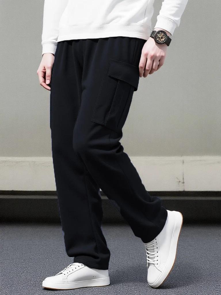 Salopettes pour garçons, pantalons pour garçons, pantalons amples pour enfants de taille moyenne et 