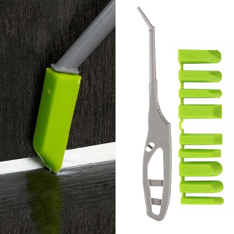 Grattoir d'angle de colle de verre, épandeur de scellant, outil de réparation de joint de carrelage
