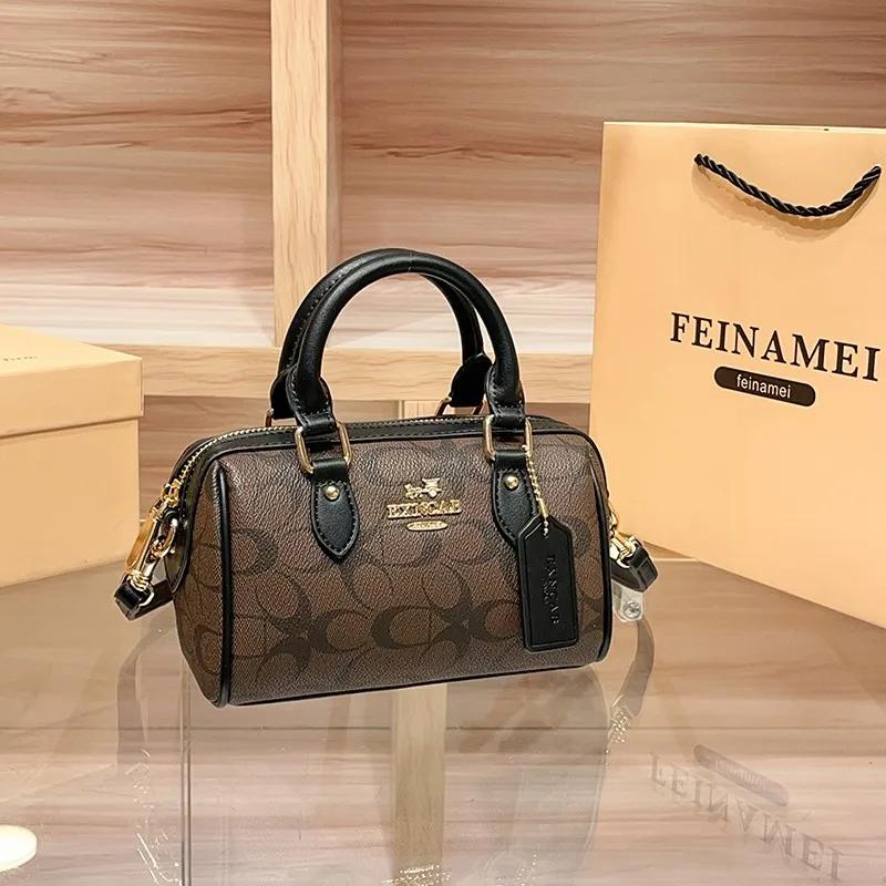 Sac à main Boston léger de marque de luxe pour femmes, sac à bandoulière rétro haut de gamme à bando