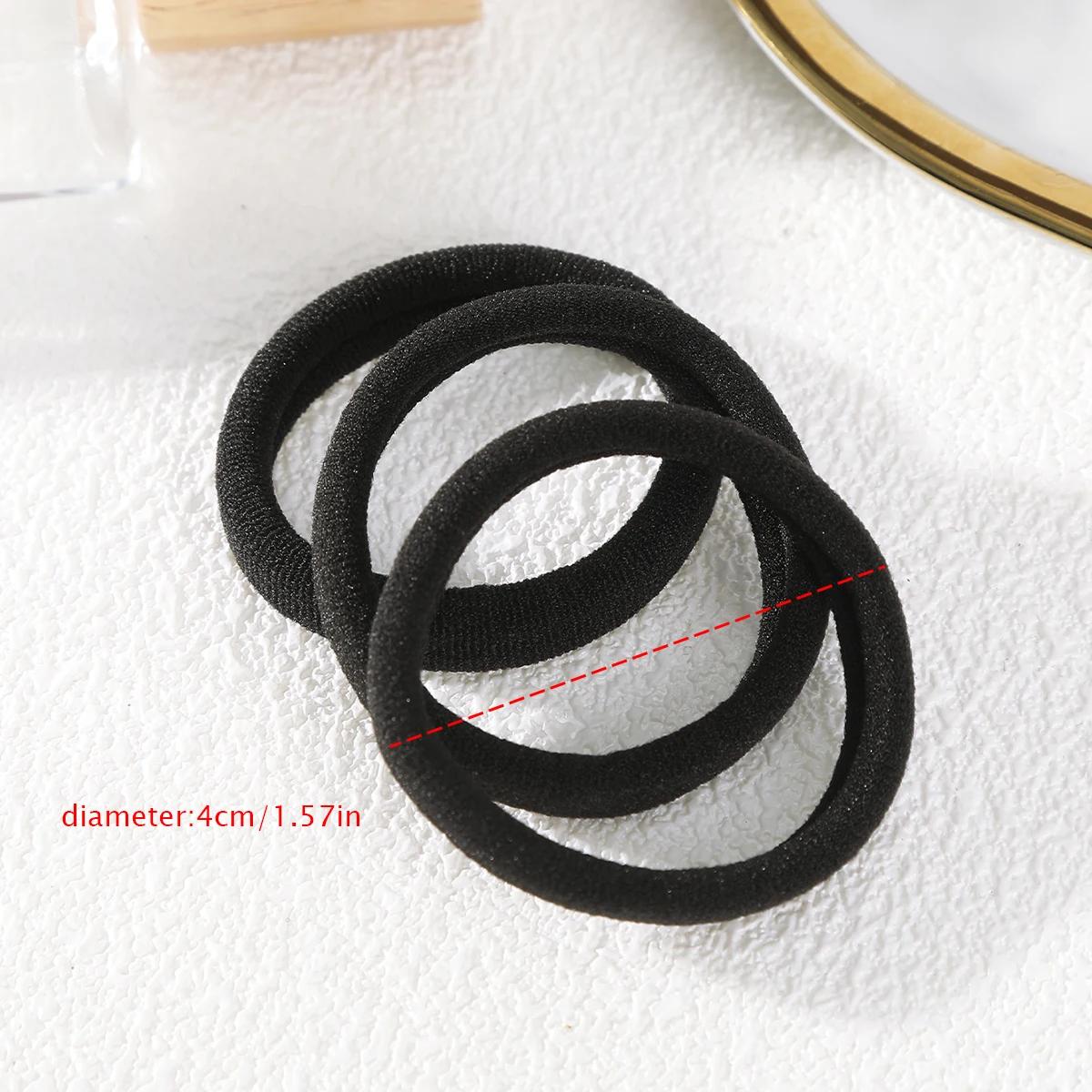 50 pièces coloré Ealstic cheveux corde queue de cheval tenir Scrunchie élastique pour les femmes de 